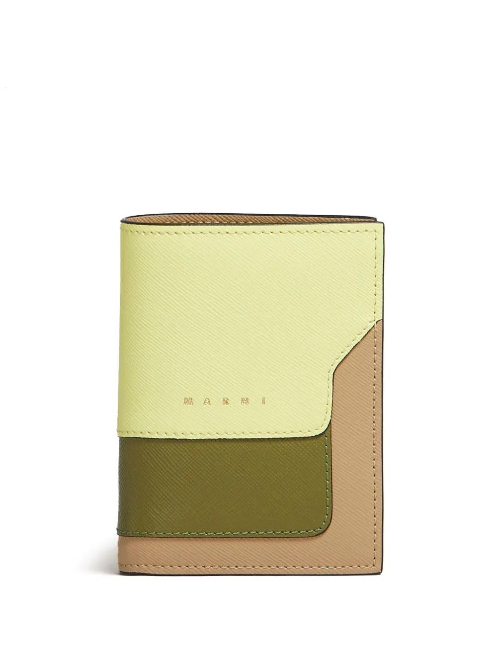 MARNI Color-Block Debossed Logo Mini Wallet