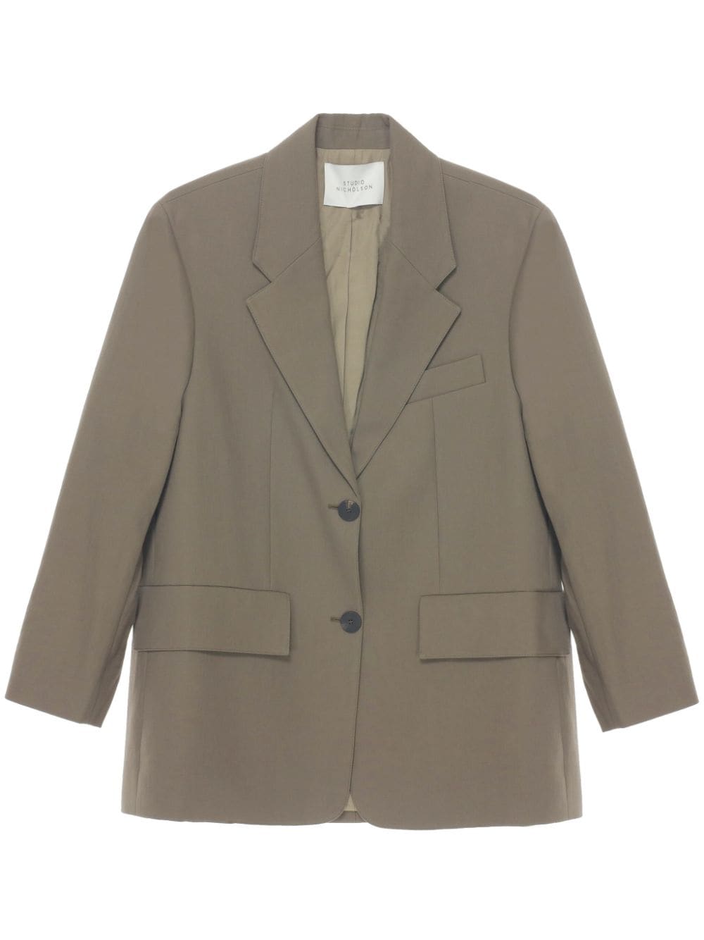 STUDIO NICHOLSON Women's Mini Wool Single-Breasted Blazer Jacket