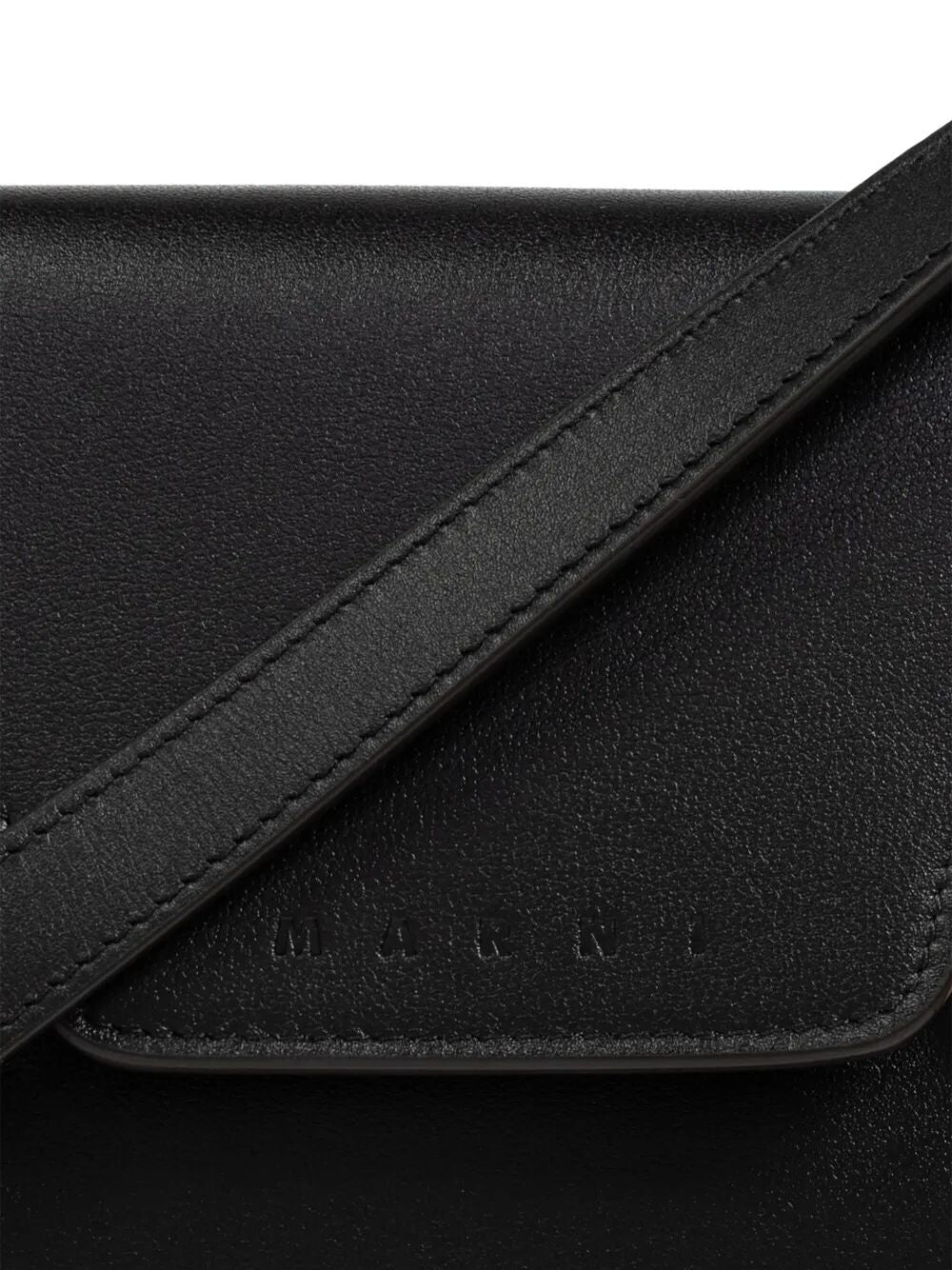 MARNI Logo Debossed Mini Shoulder Handbag