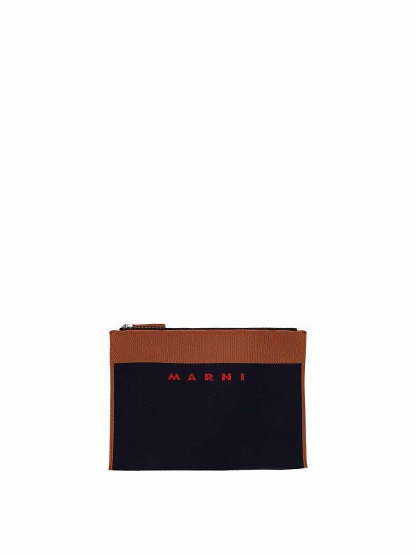 MARNI Men's Mini Leather Clutch Bag