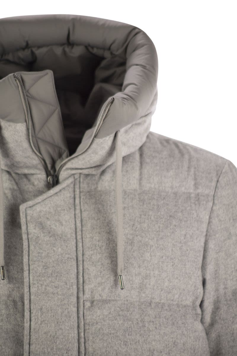 HERNO Luxury Cashmere and Silk Down Jacket