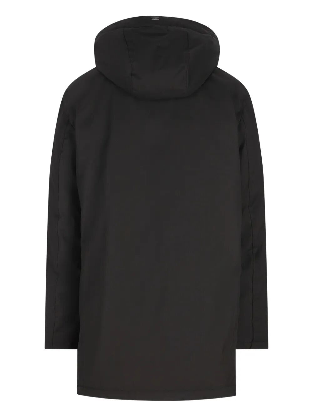 HERNO Men's Long Padded Jacket with Knit Collar