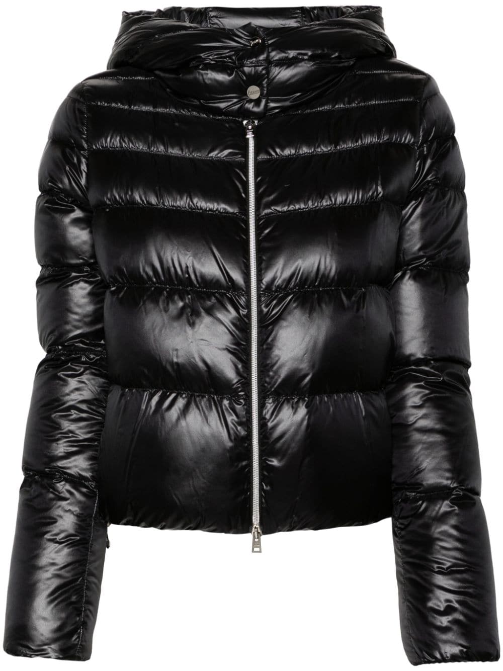 HERNO Womens Mini Down Padded Jacket with Hood