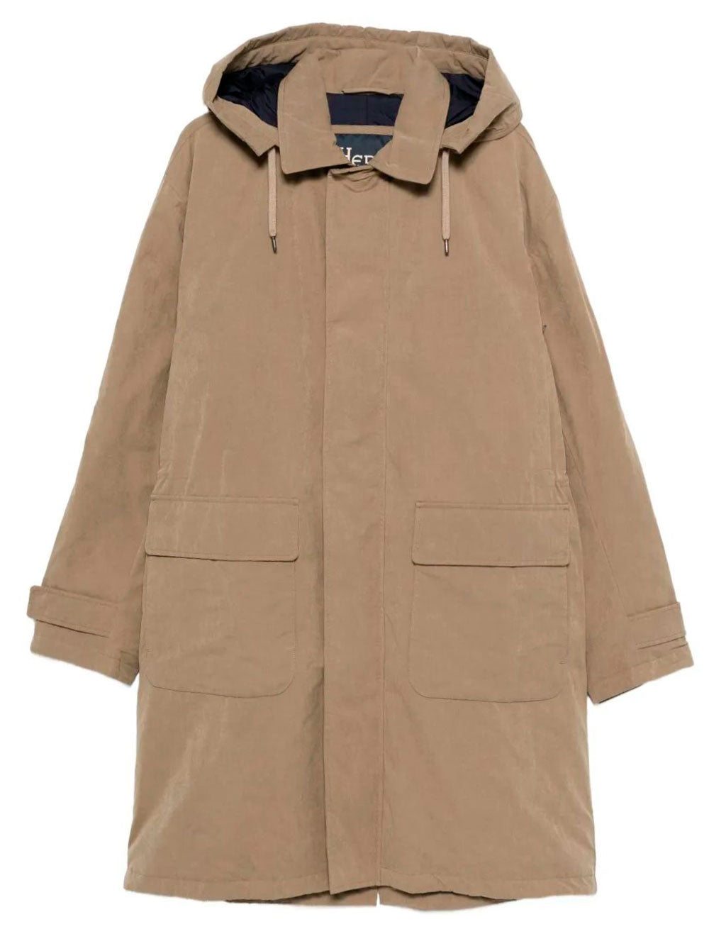 HERNO Long Parka Jacket in Technical Fabric