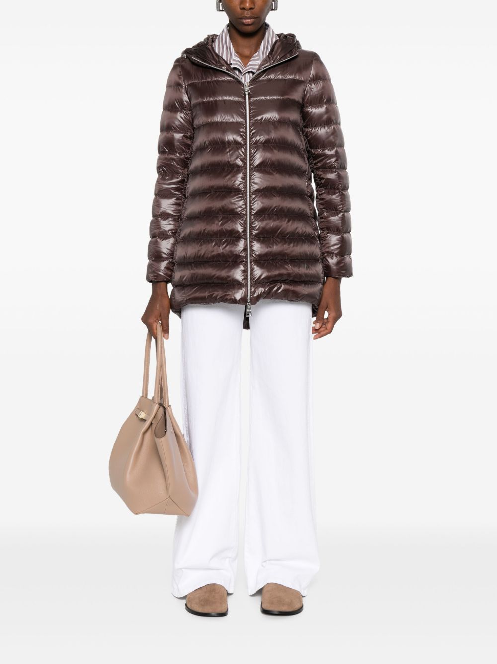 HERNO A-Shape Midi Down Jacket