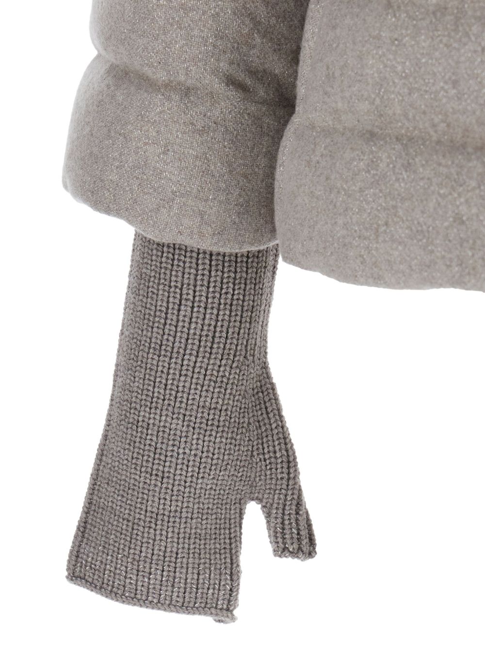 HERNO Women's Quilted High Neck Jacket with Integrated Fingerless Gloves