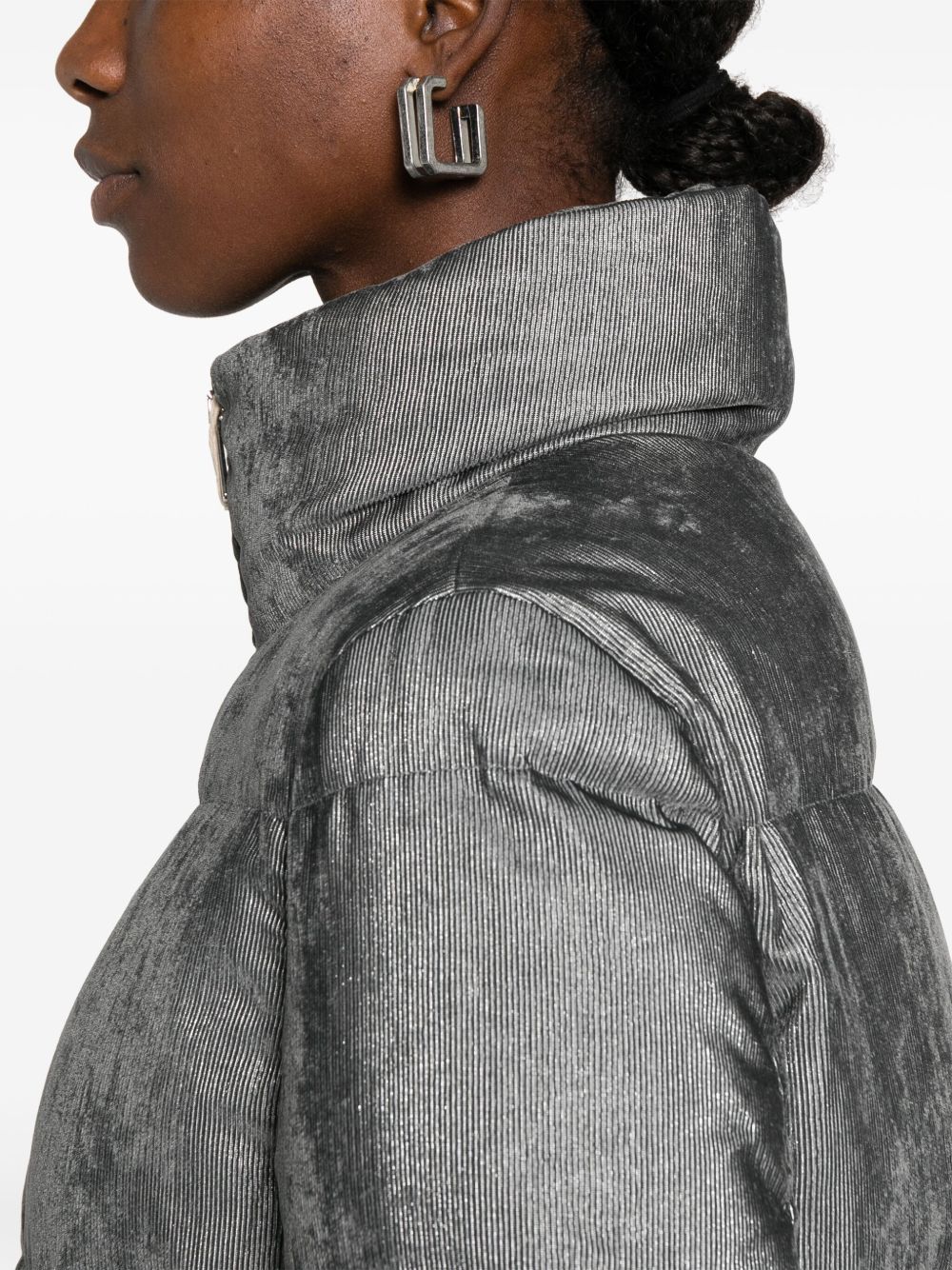 HERNO Mini Velvet Short Down Jacket