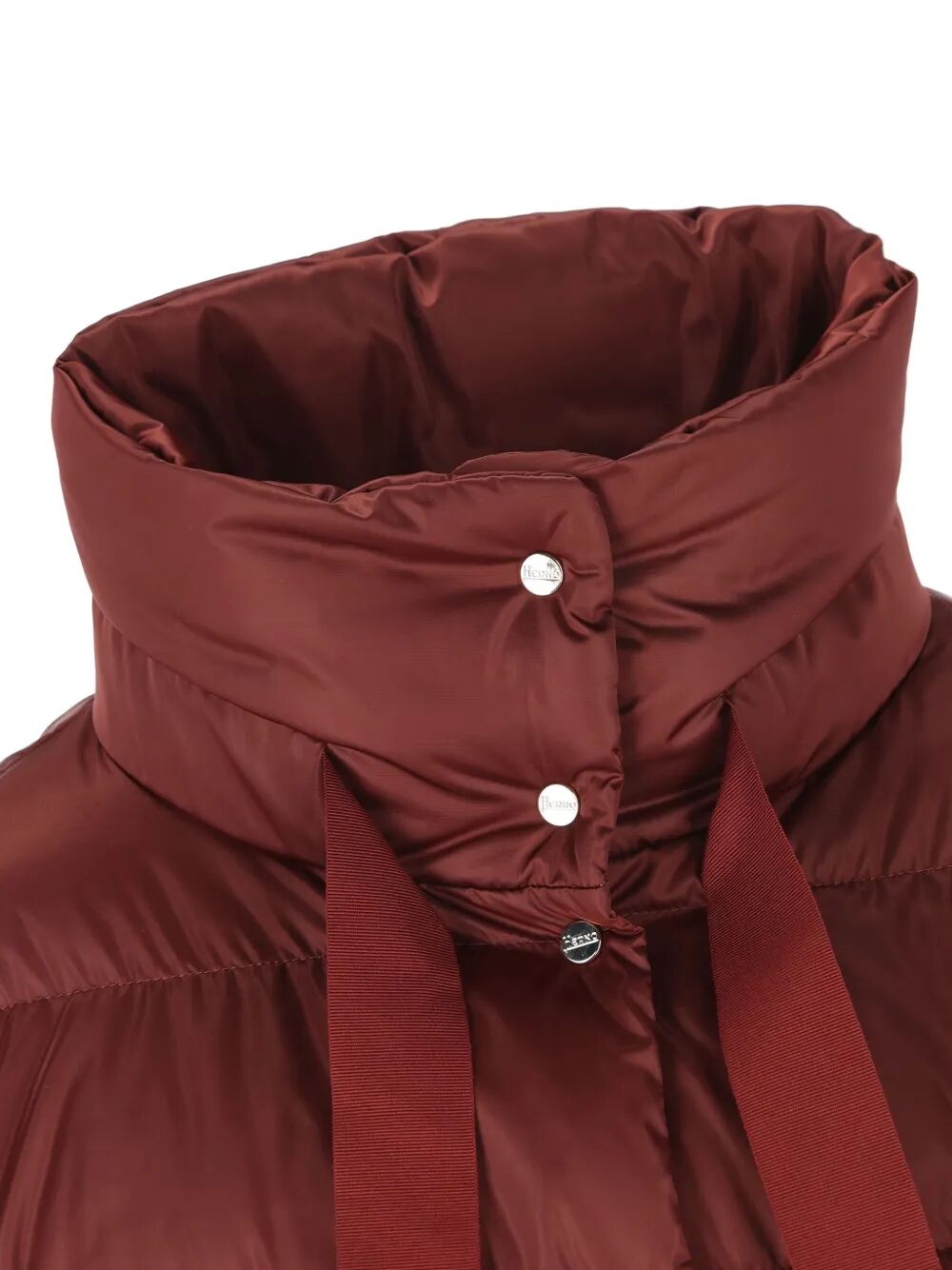 HERNO Shiny Satin Cape Down Jacket - Regular Fit for Women