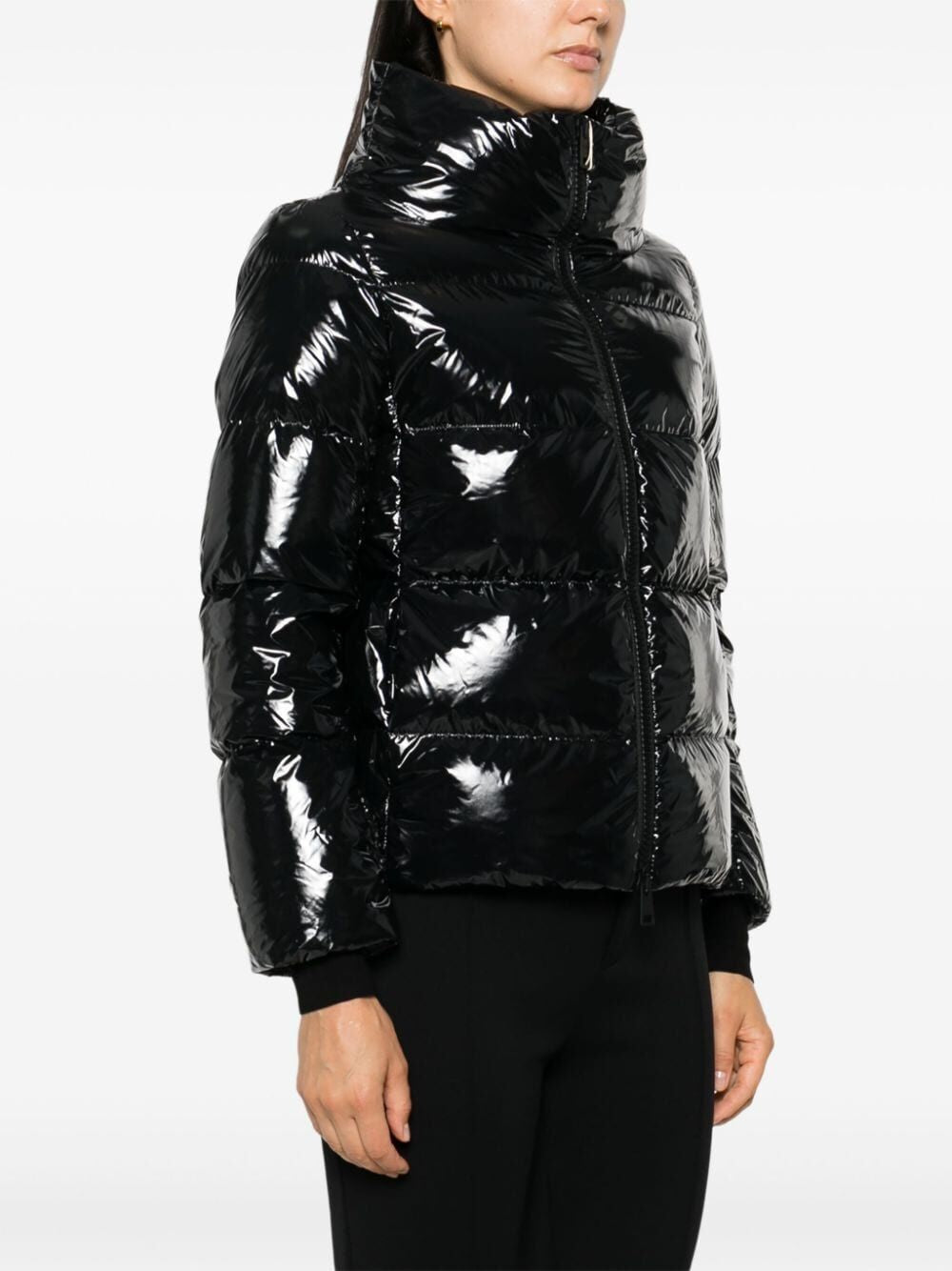 HERNO Glossy Mini Puffer Jacket for Women
