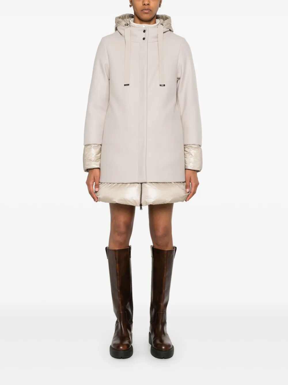 HERNO Flared Padded Wool Jacket for Women - FW25