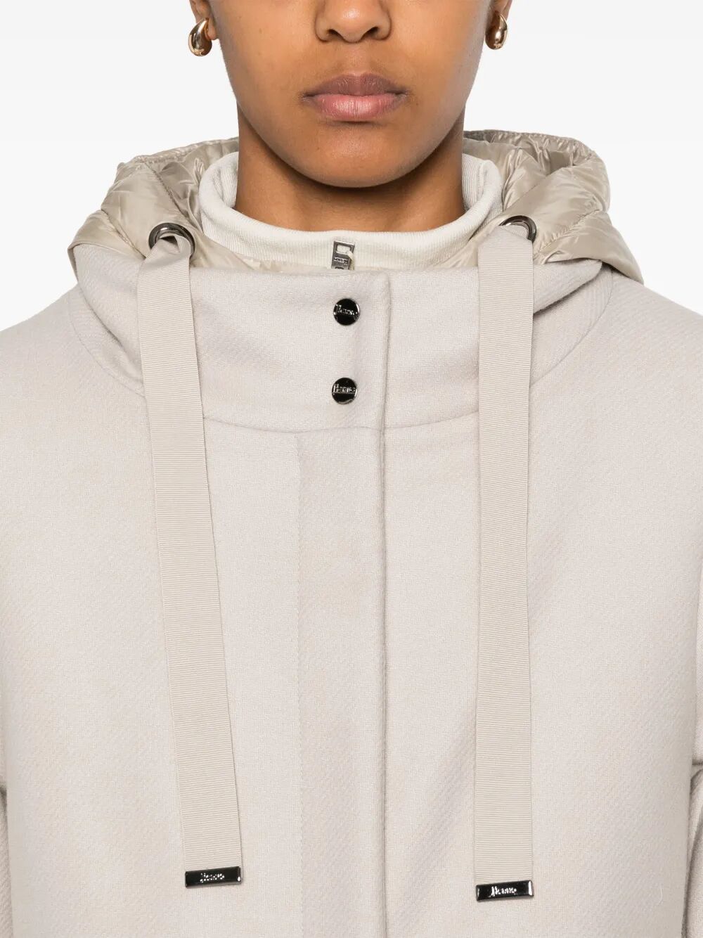 HERNO Flared Padded Wool Jacket for Women - FW25