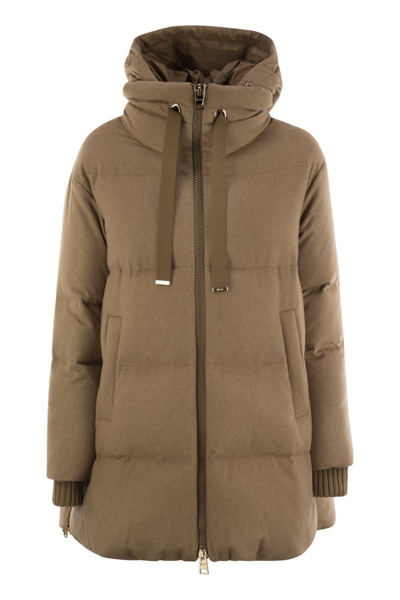 HERNO Silk and Cashmere Down Jacket