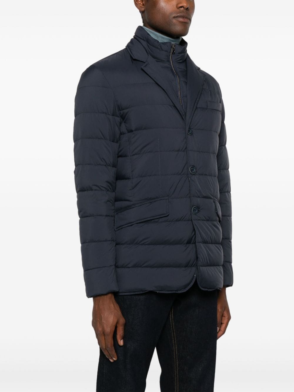 HERNO Insulated Down Jacket with Detachable Panels for Men