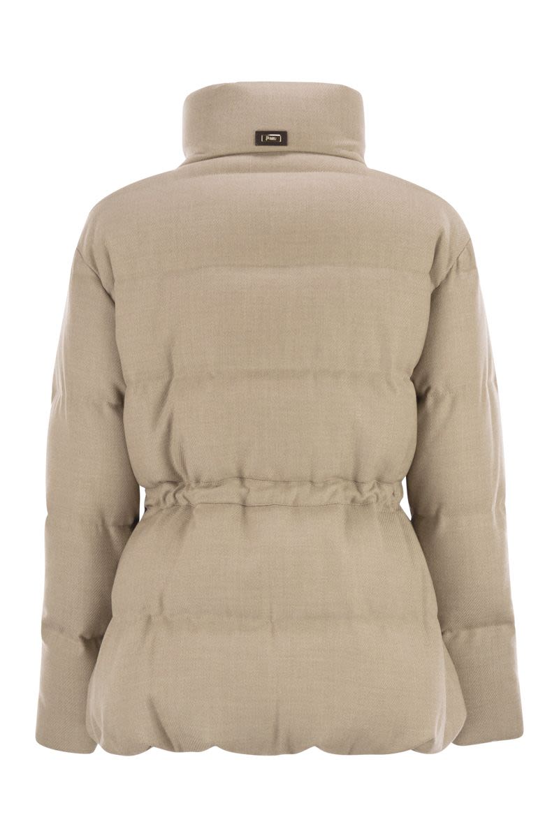 HERNO Mini Virgin Wool Duvet Parka Jacket