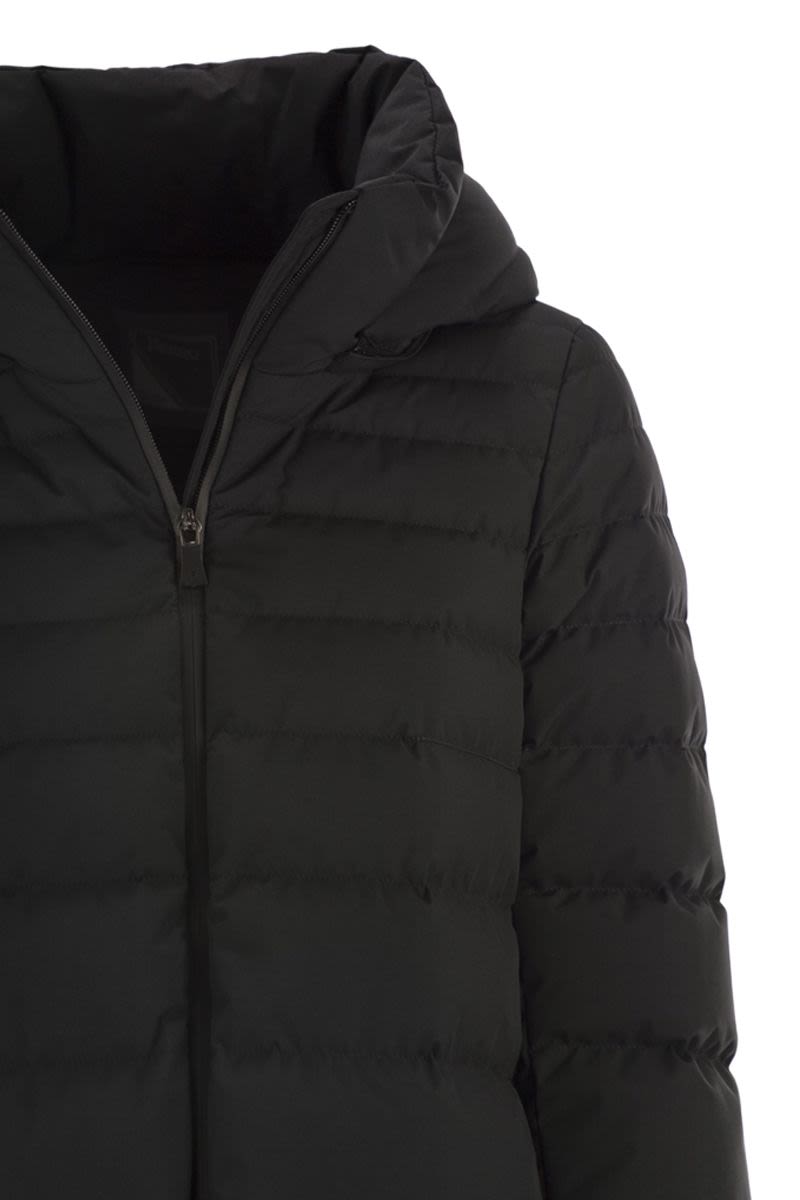 HERNO 2-Layer Hooded Down Jacket