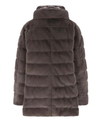 HERNO Women’s Faux Fur Hooded Down Jacket
