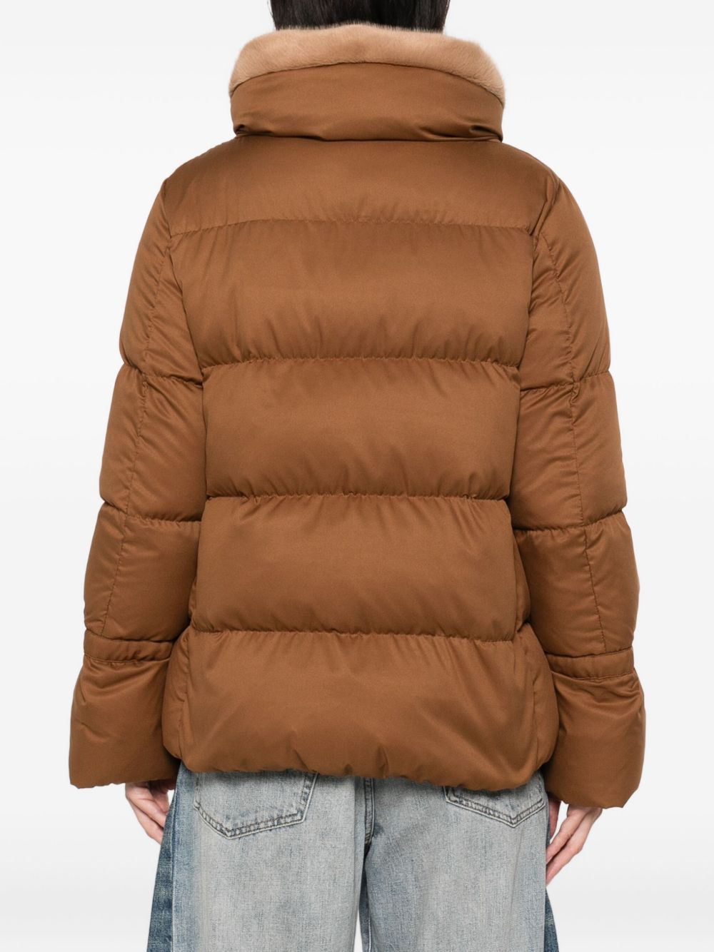 HERNO Quilted Design Jacket with Faux-Fur Trim for Women - FW25