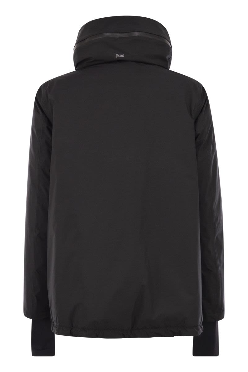 HERNO A-Shaped Down Jacket with Hood - Regular Fit