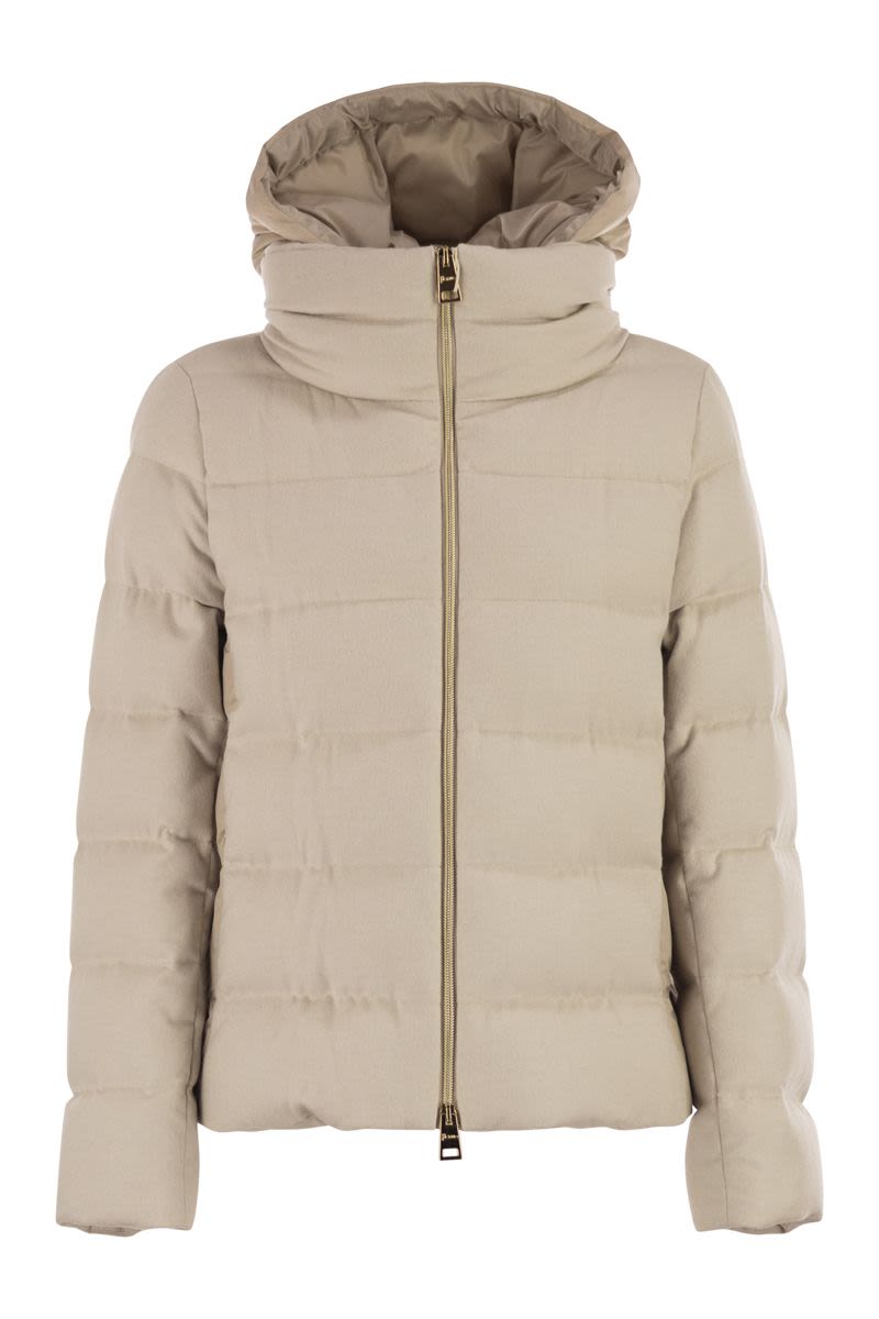 HERNO Silk and Cashmere Down Jacket for Women