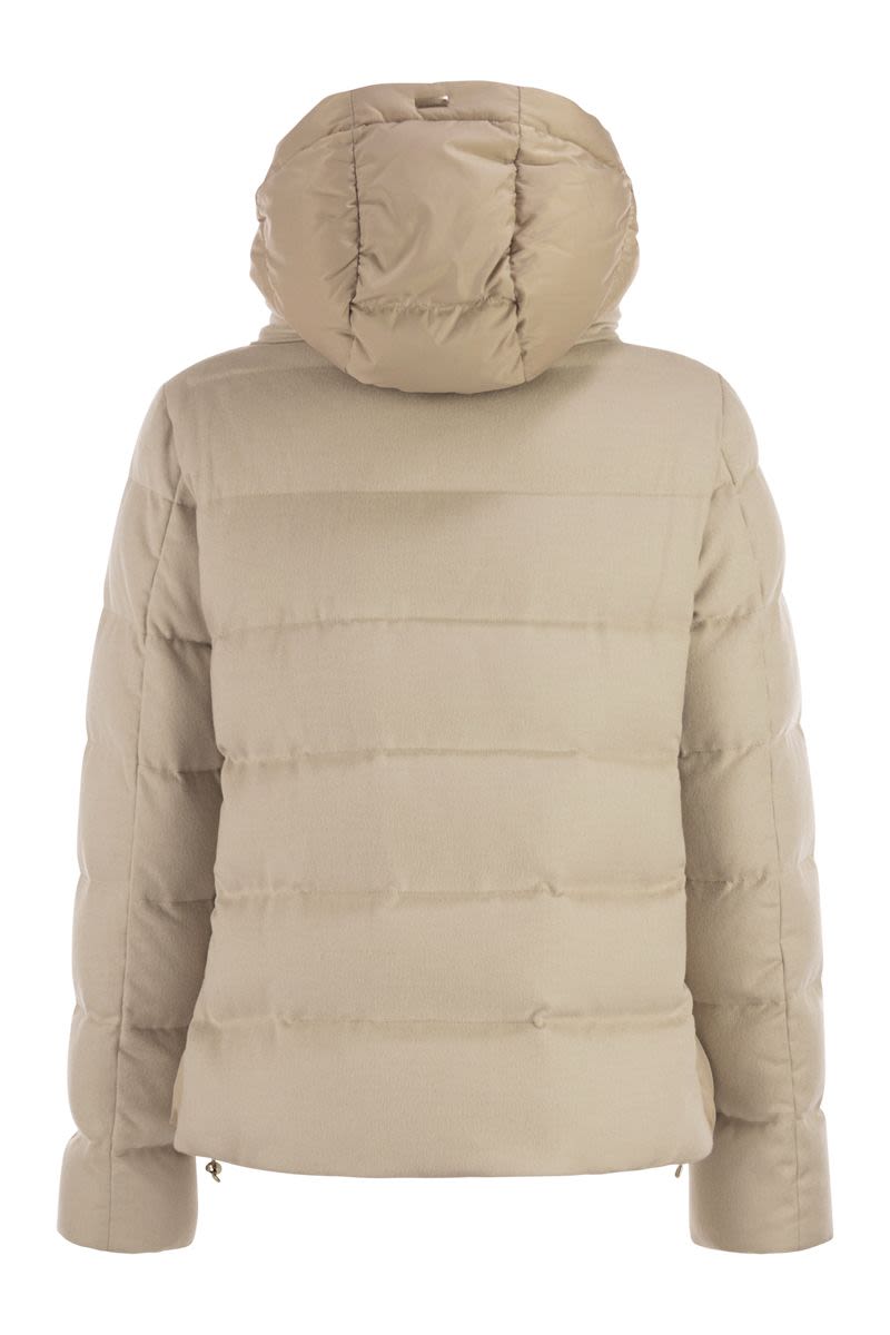 HERNO Silk and Cashmere Down Jacket for Women