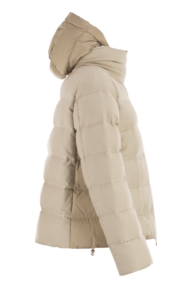 HERNO Silk and Cashmere Down Jacket for Women