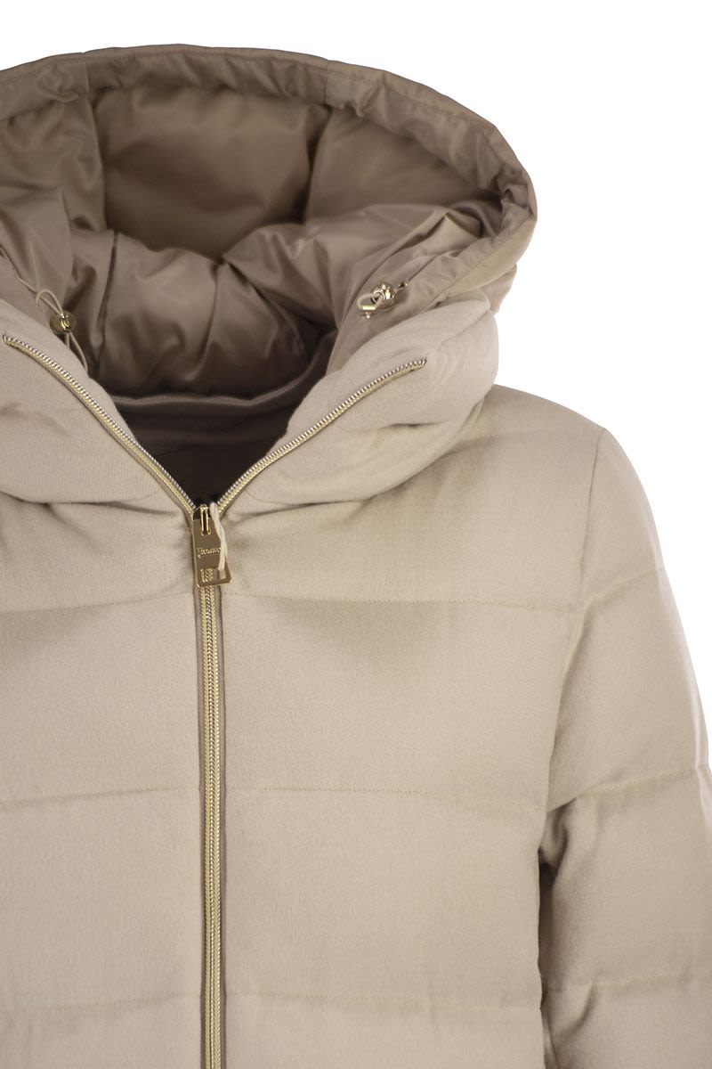 HERNO Silk and Cashmere Down Jacket for Women