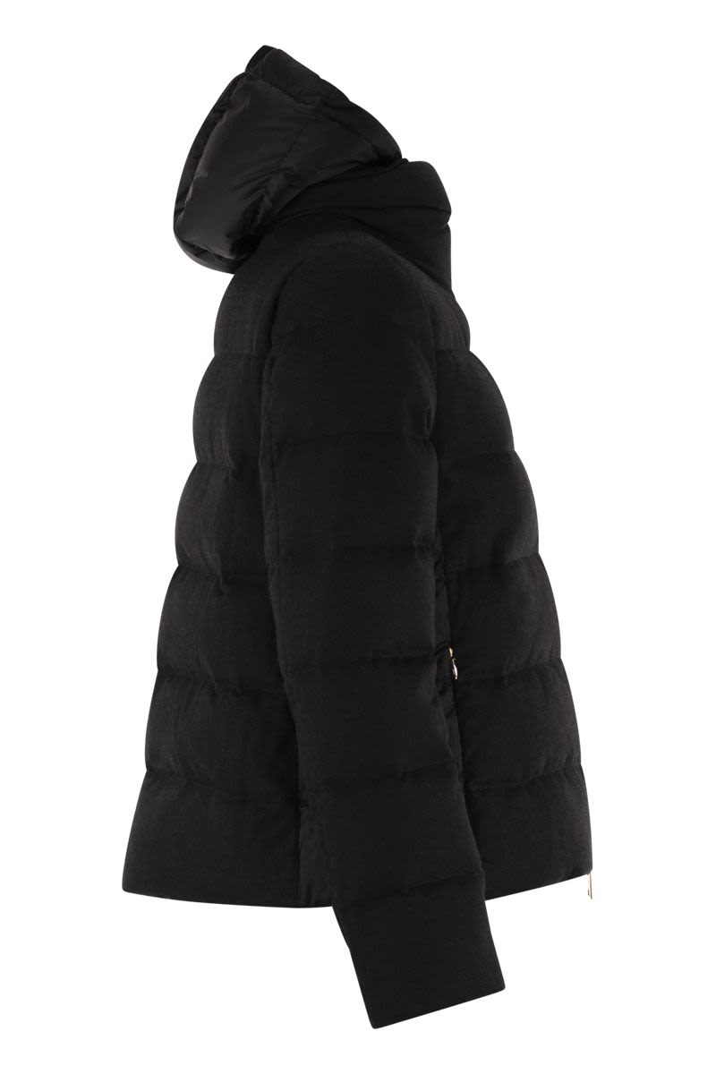 HERNO Silk and Cashmere Down Jacket for Women - Regular Fit