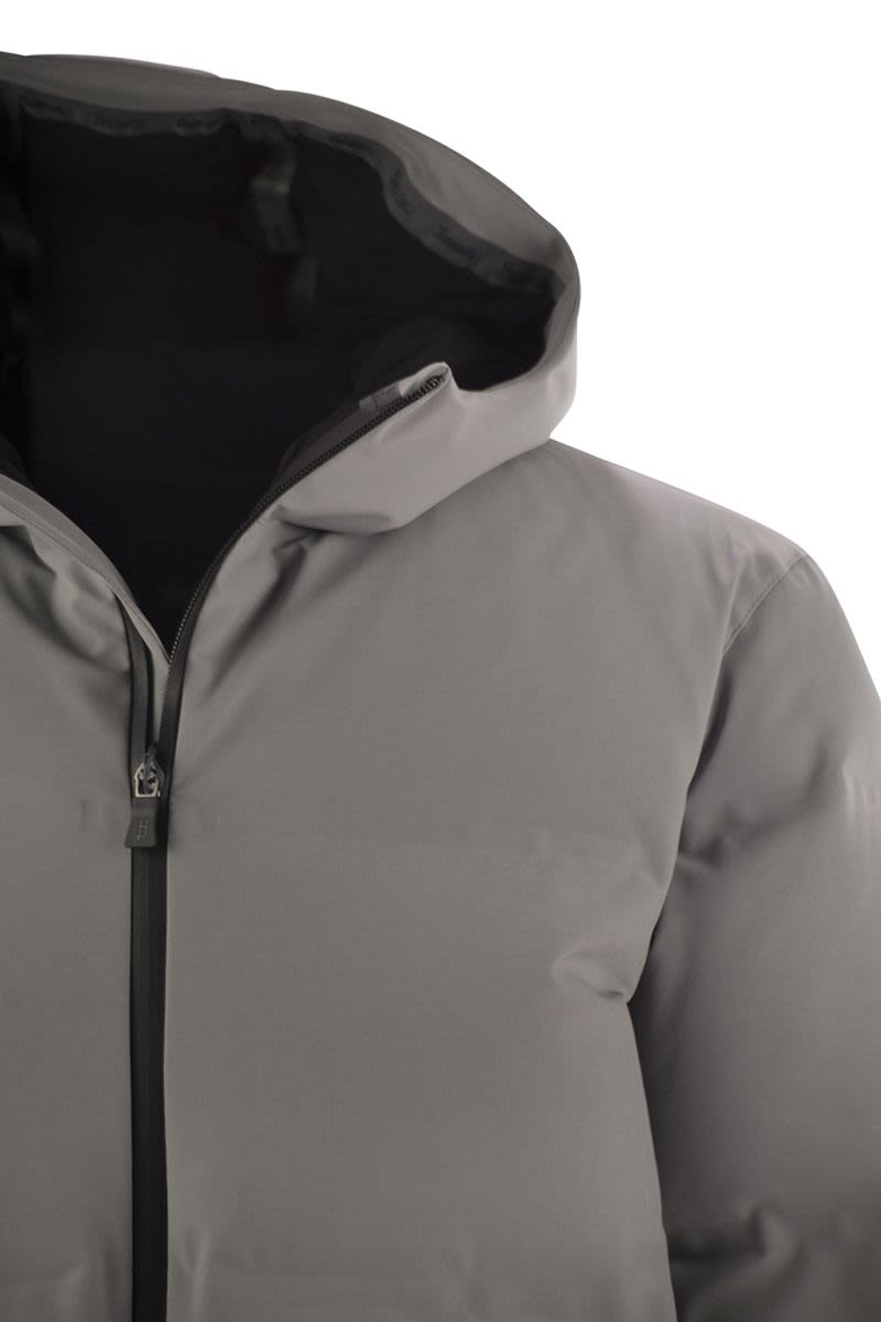 HERNO Long Laminated Down Jacket for Men