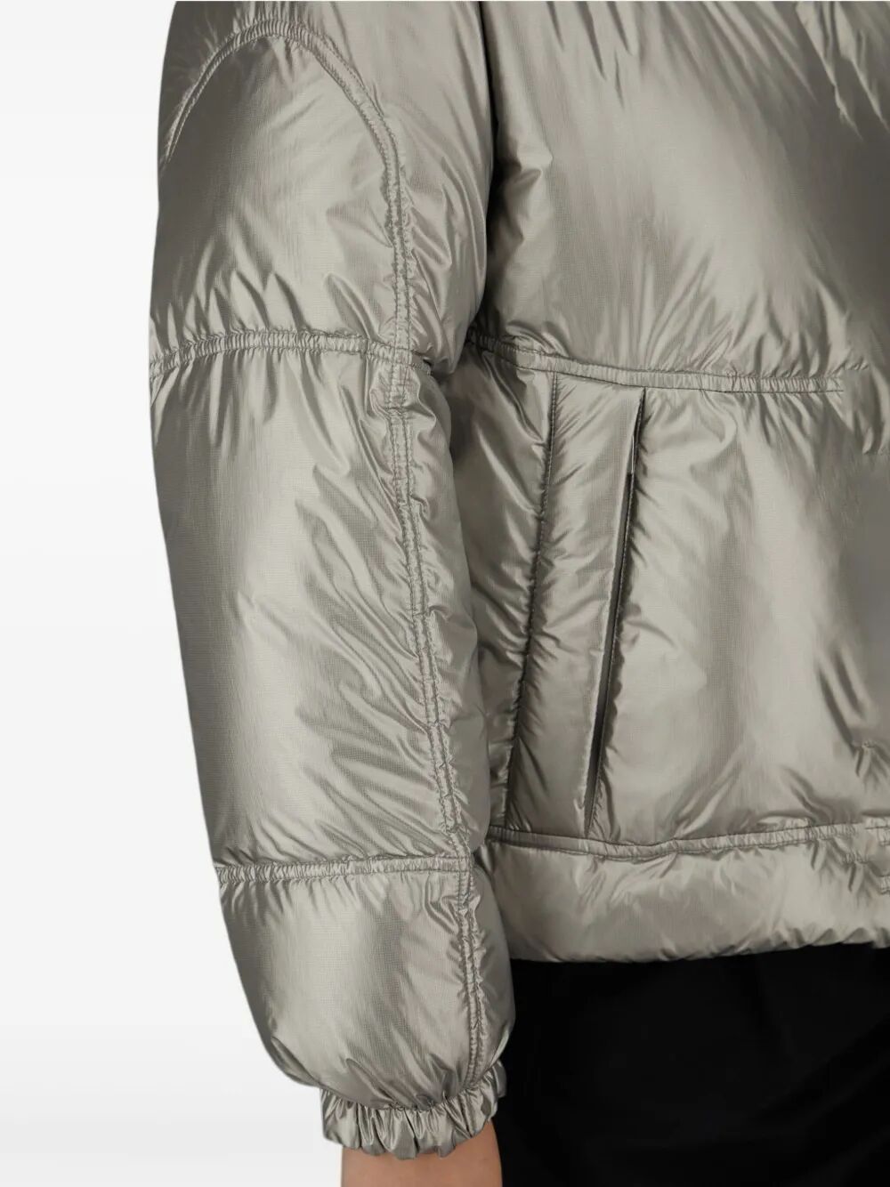 LAMINAR Relaxed Fit Metallic Shield Down Jacket