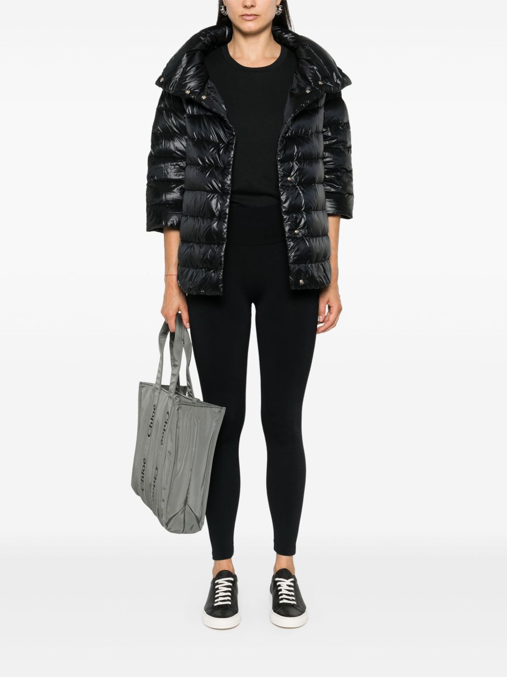 HERNO Padded Cape with Stand-Up Collar for Women - FW25