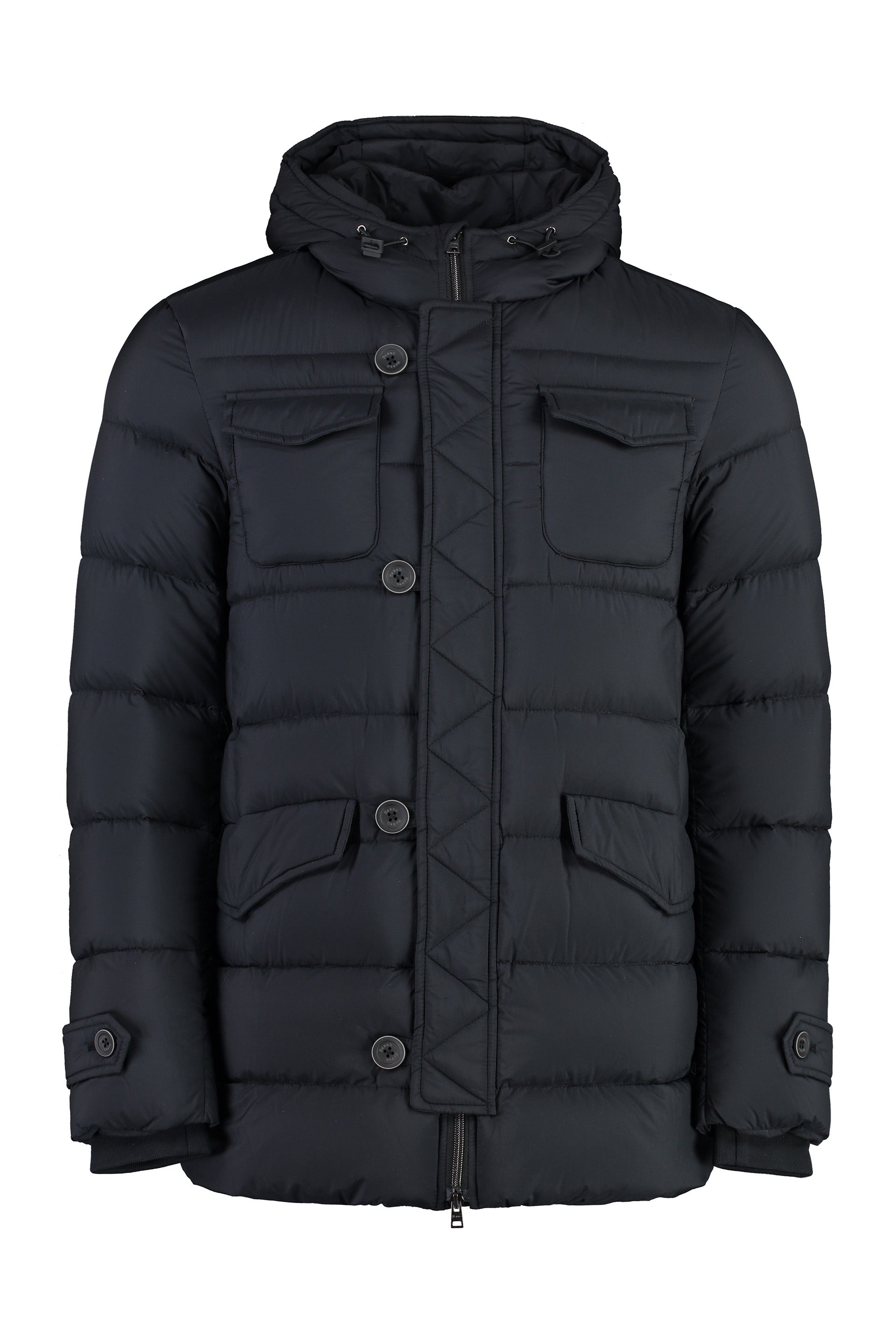 HERNO Men's Mini Quilted Down Hooded Jacket