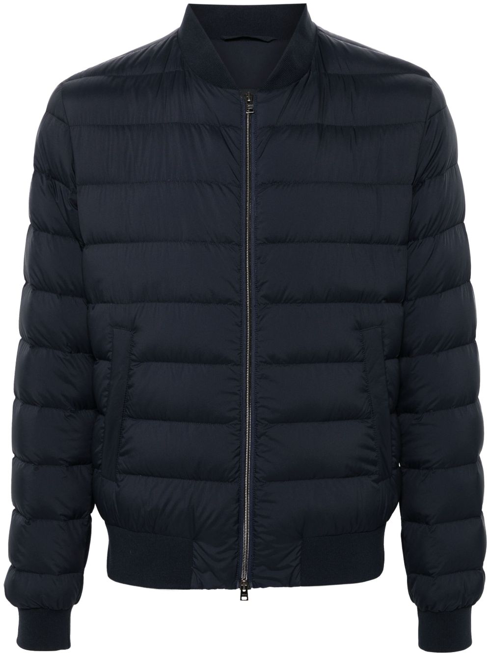 HERNO Men's Short Down Jacket with Baseball Collar