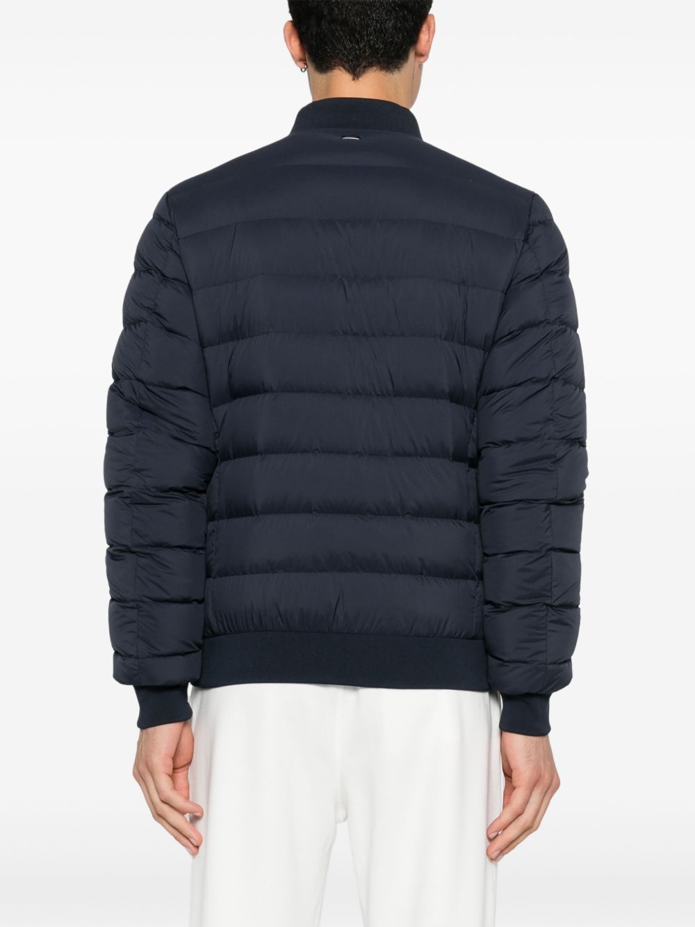 HERNO Men's Short Down Jacket with Baseball Collar