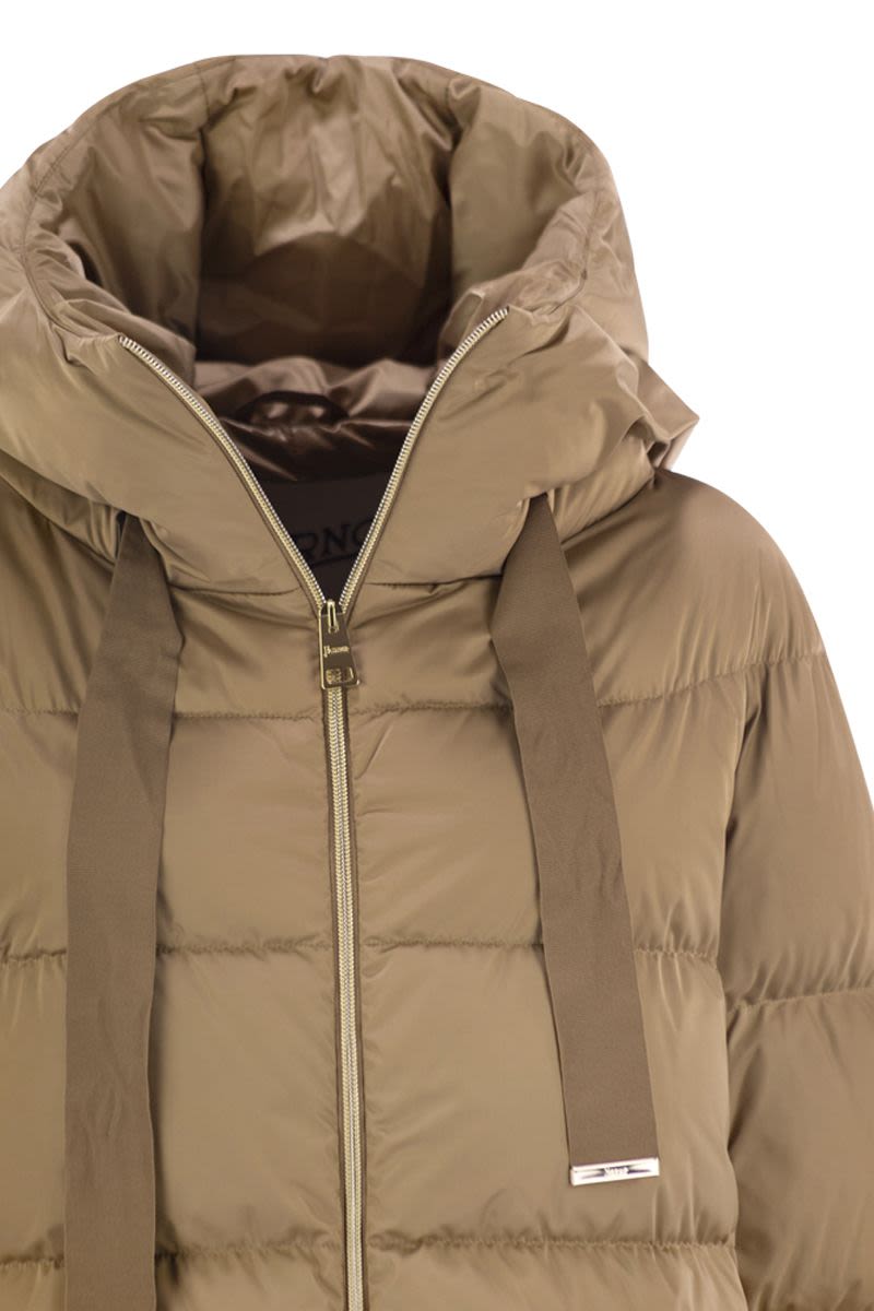 HERNO A-Shape Down Jacket with Hood for Women