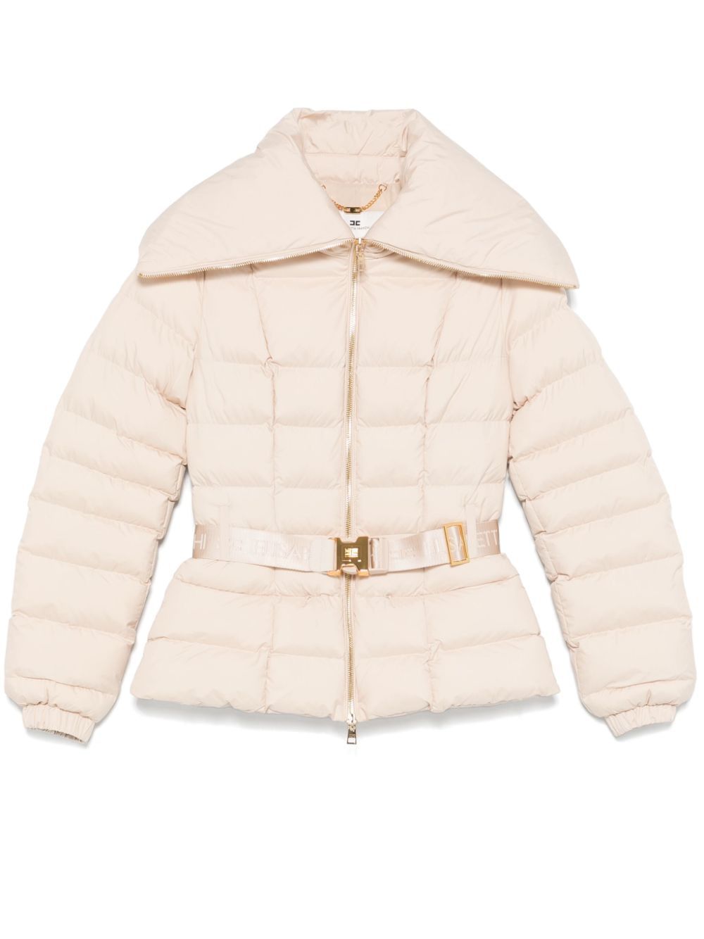 ELISABETTA FRANCHI Women's Mini Short Down Jacket with Belt