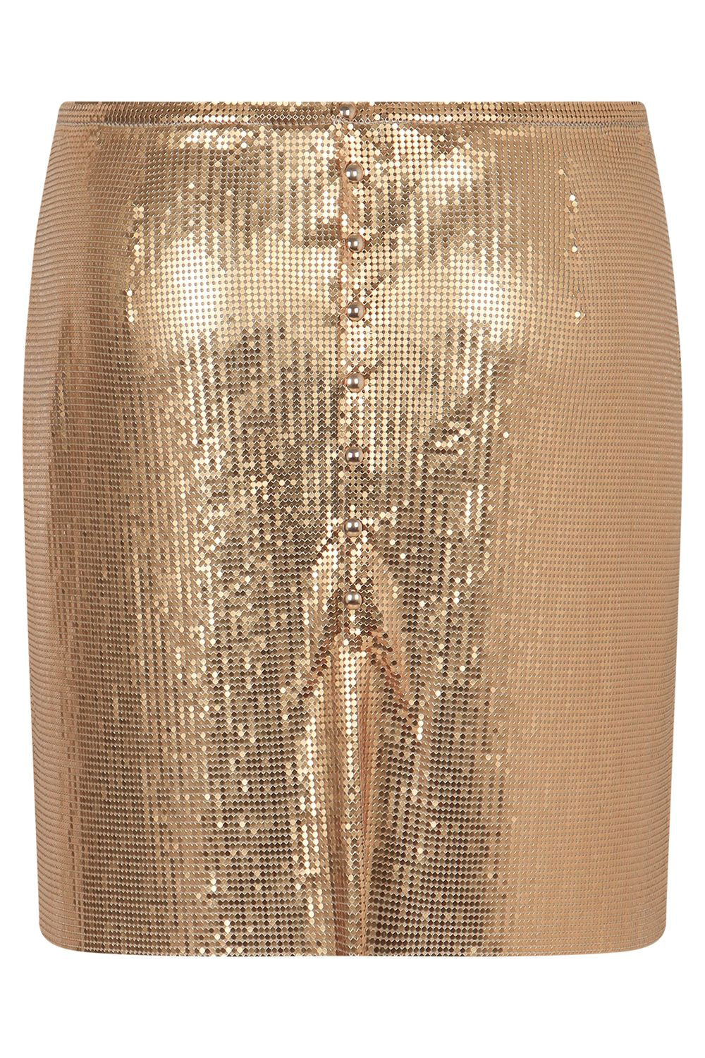 PACO RABANNE Mesh Knit Mini Skirt