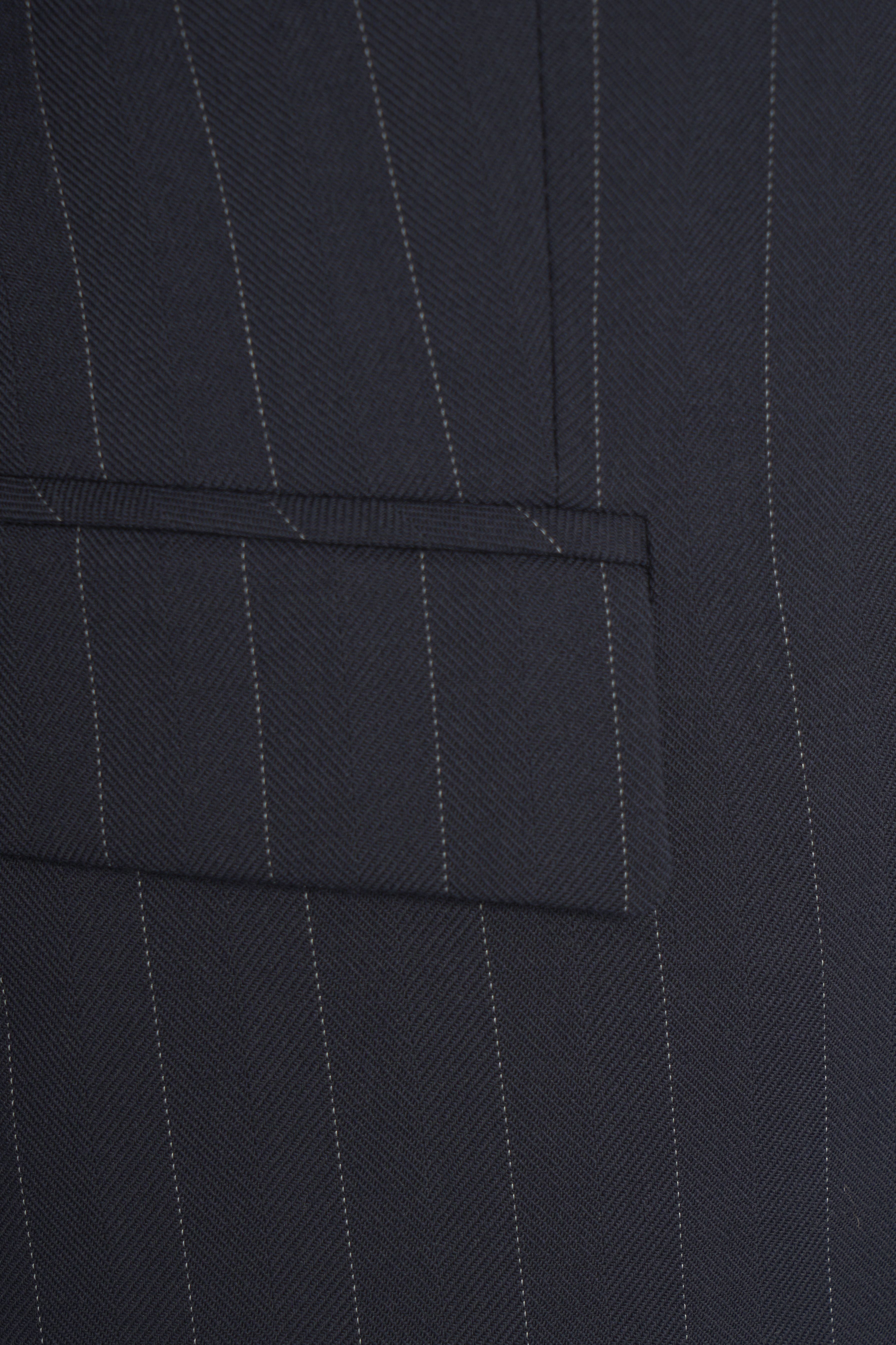 PINKO Pinstripe Blazer with High Collar for Women