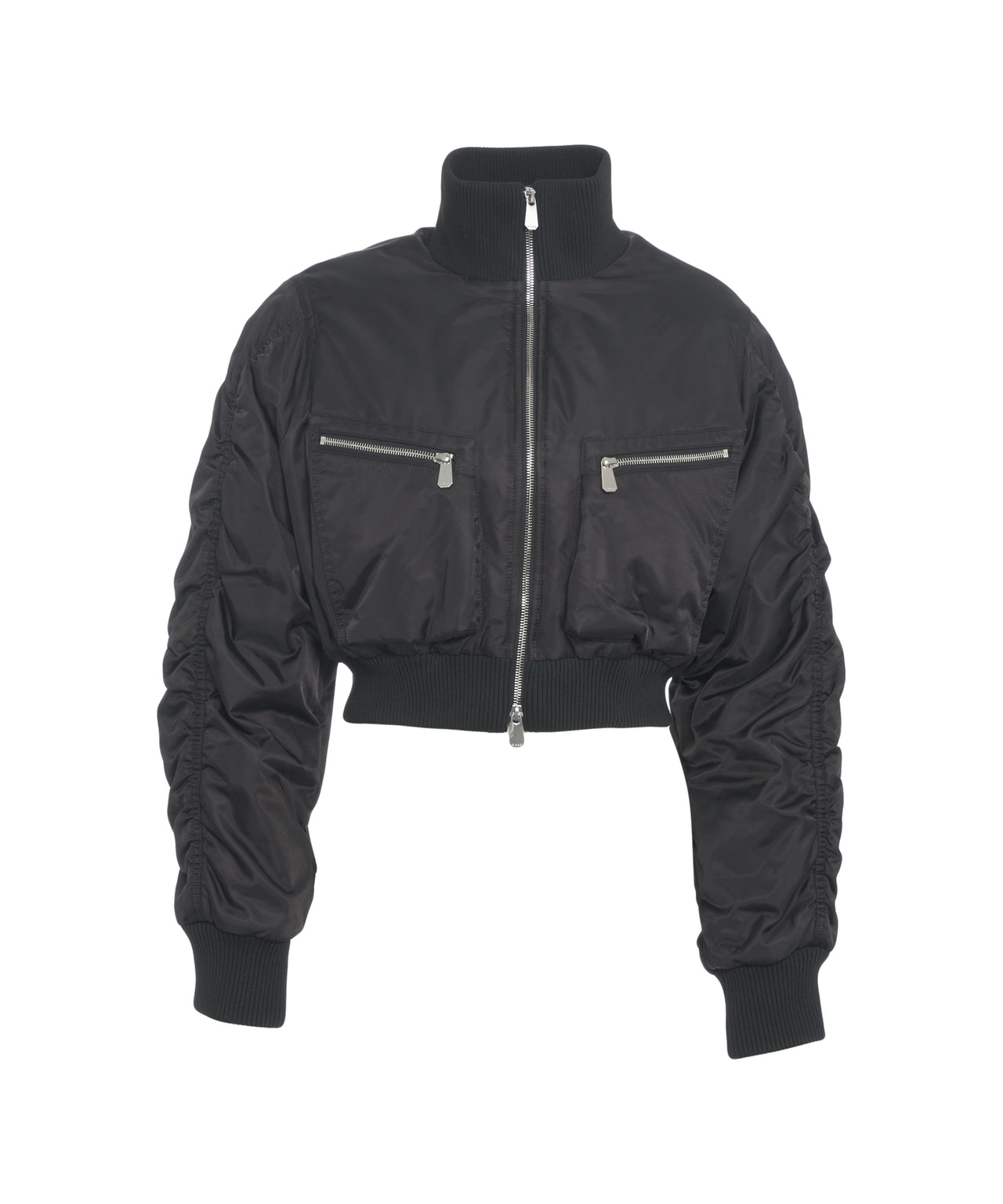 PINKO Cropped Mini Bomber Jacket