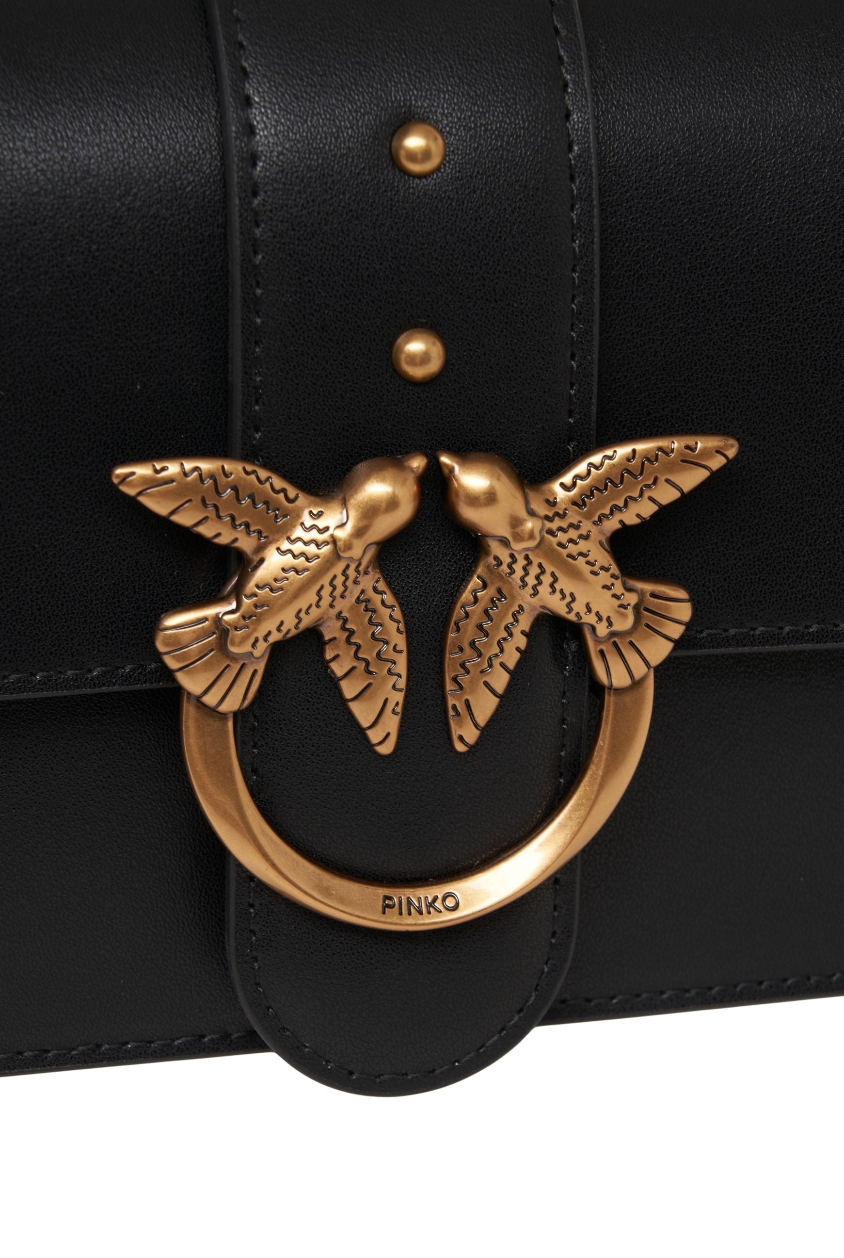 PINKO Elegant Crossbody Handbag with Flap - 40 x 30 x 16 cm