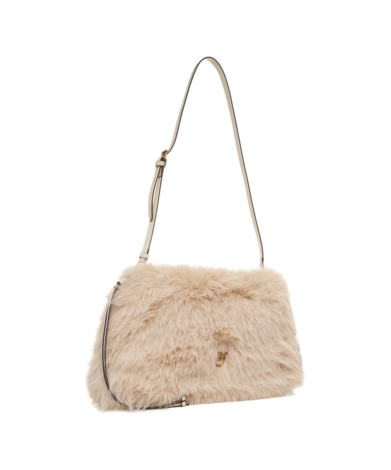 PINKO Faux Fur Handbag - Spacious Design (37 x 22 x 9 cm)