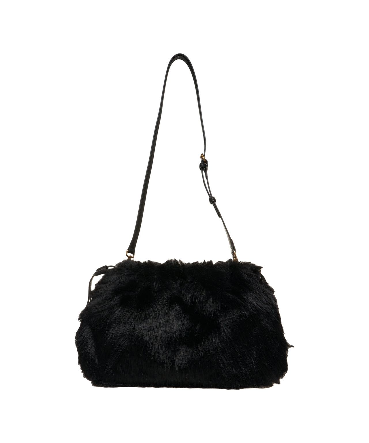 PINKO Faux Fur Shoulder Handbag - Spacious Design (37 x 22 x 9 cm)