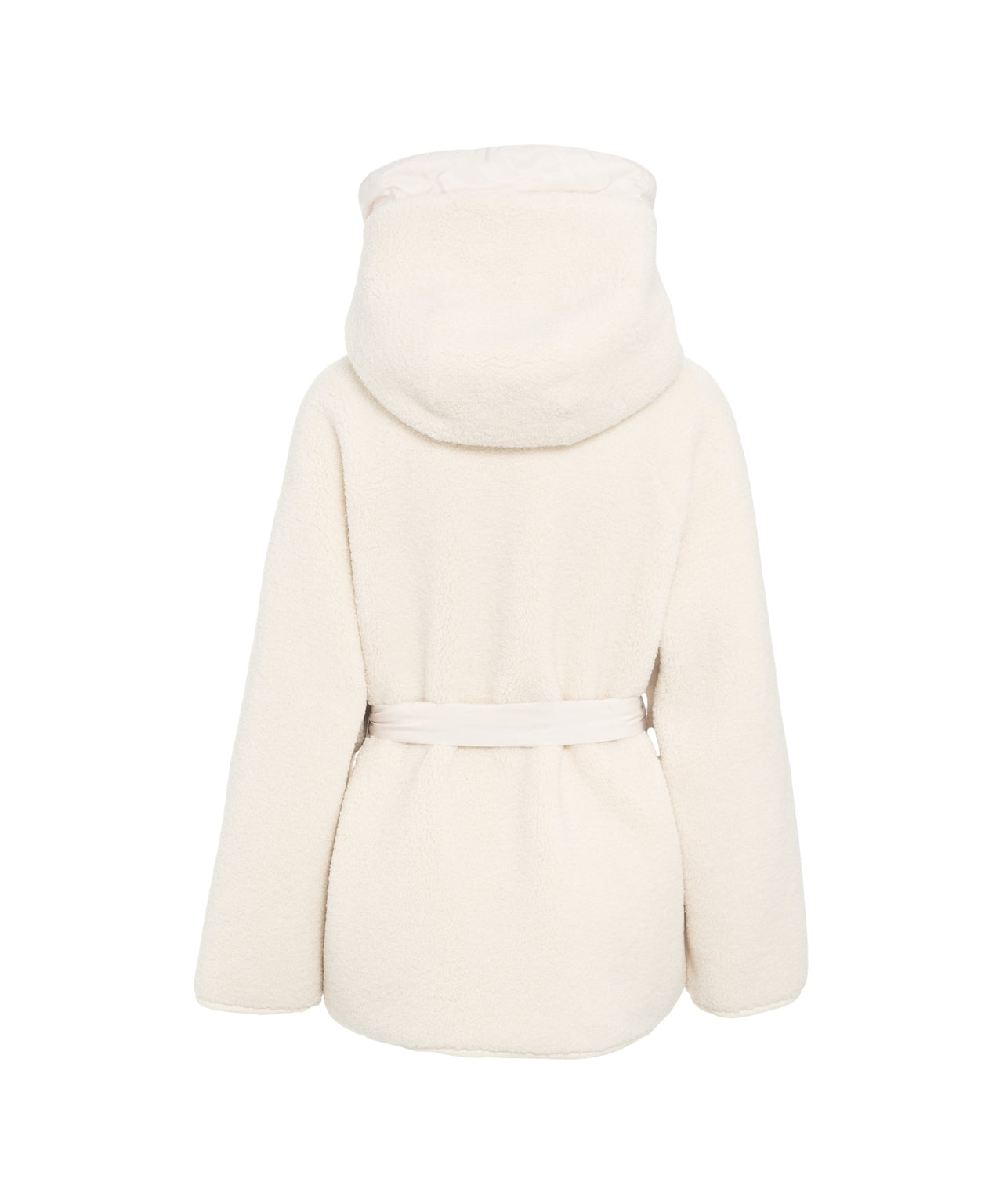 PINKO Elegant Caban with Faux Fur & Hood