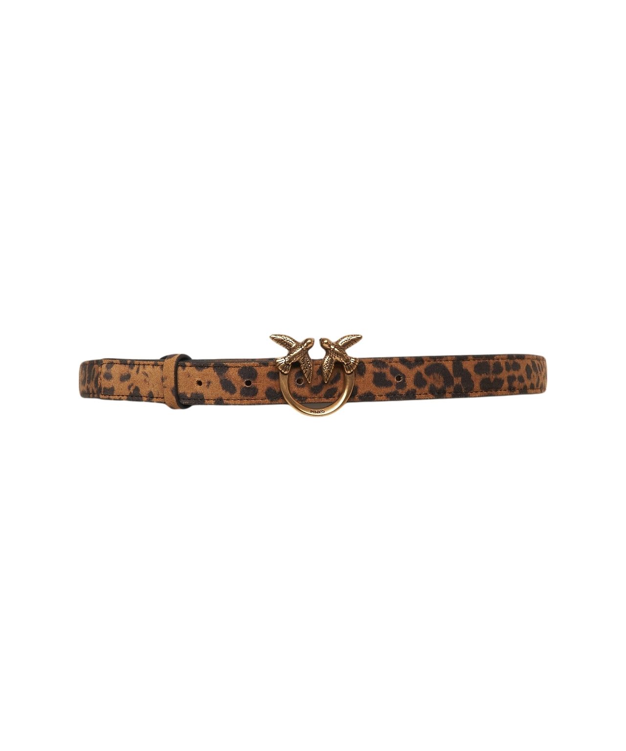 PINKO Elegant Animal Print Belt - 2 cm Width