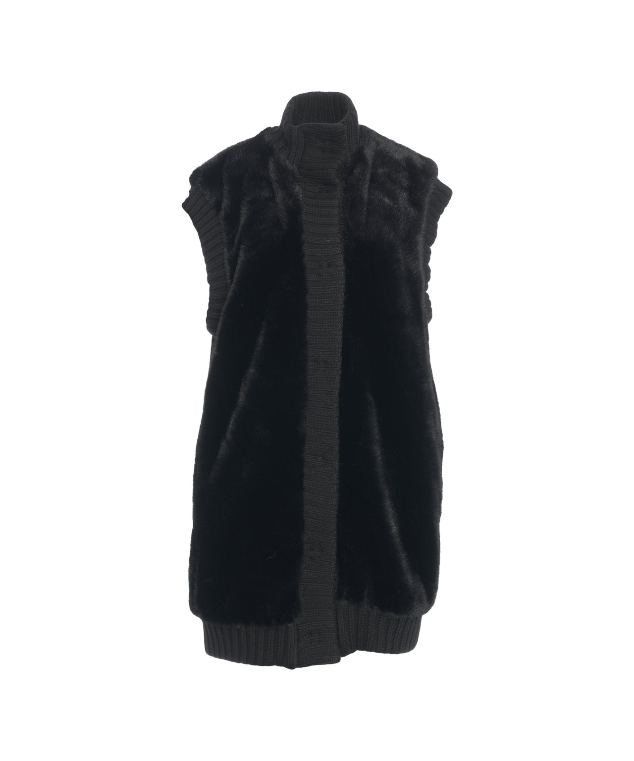 PINKO Elegant Faux Fur Waistcoat
