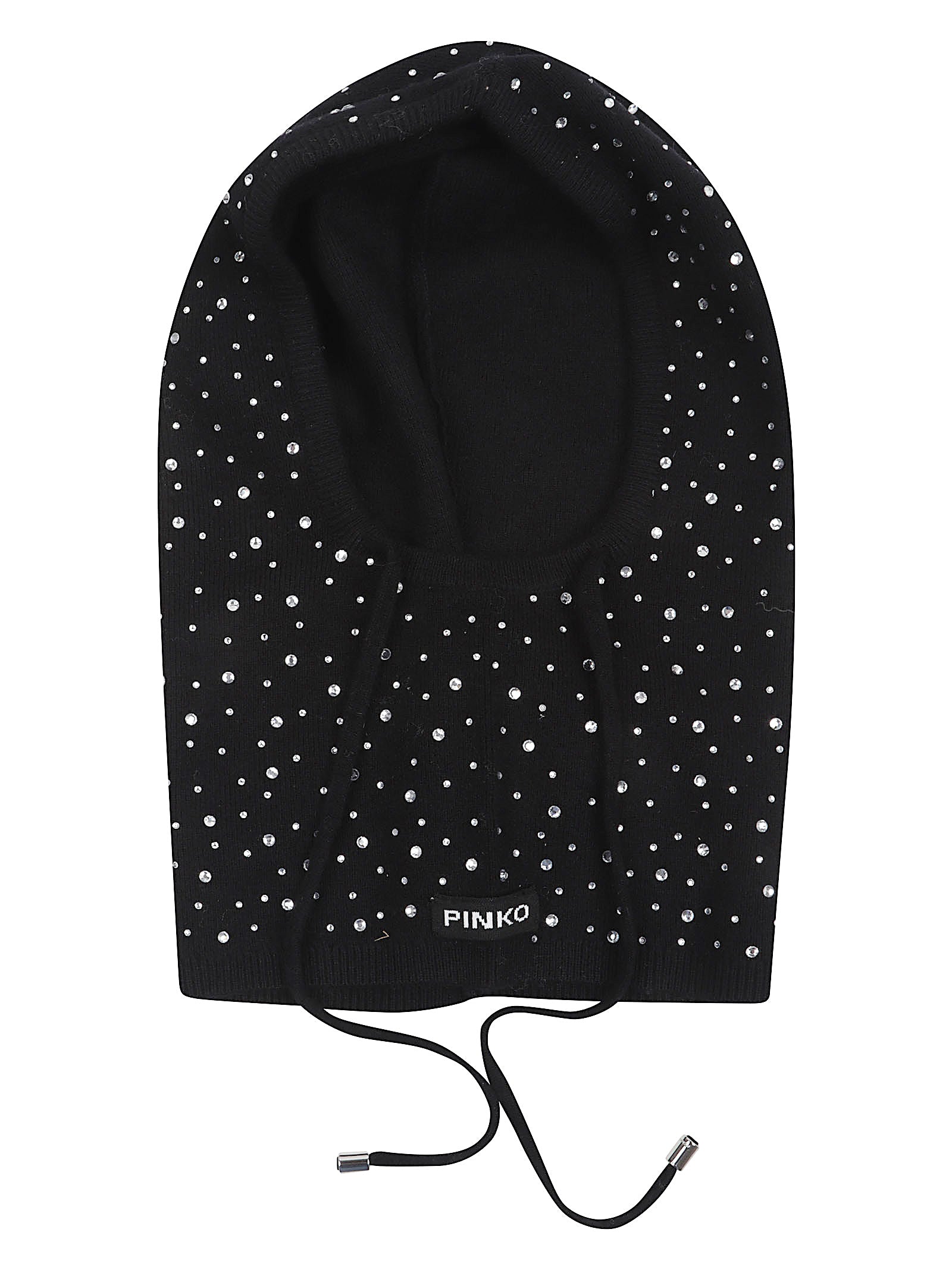 PINKO Chic Embroidered Wool Hat
