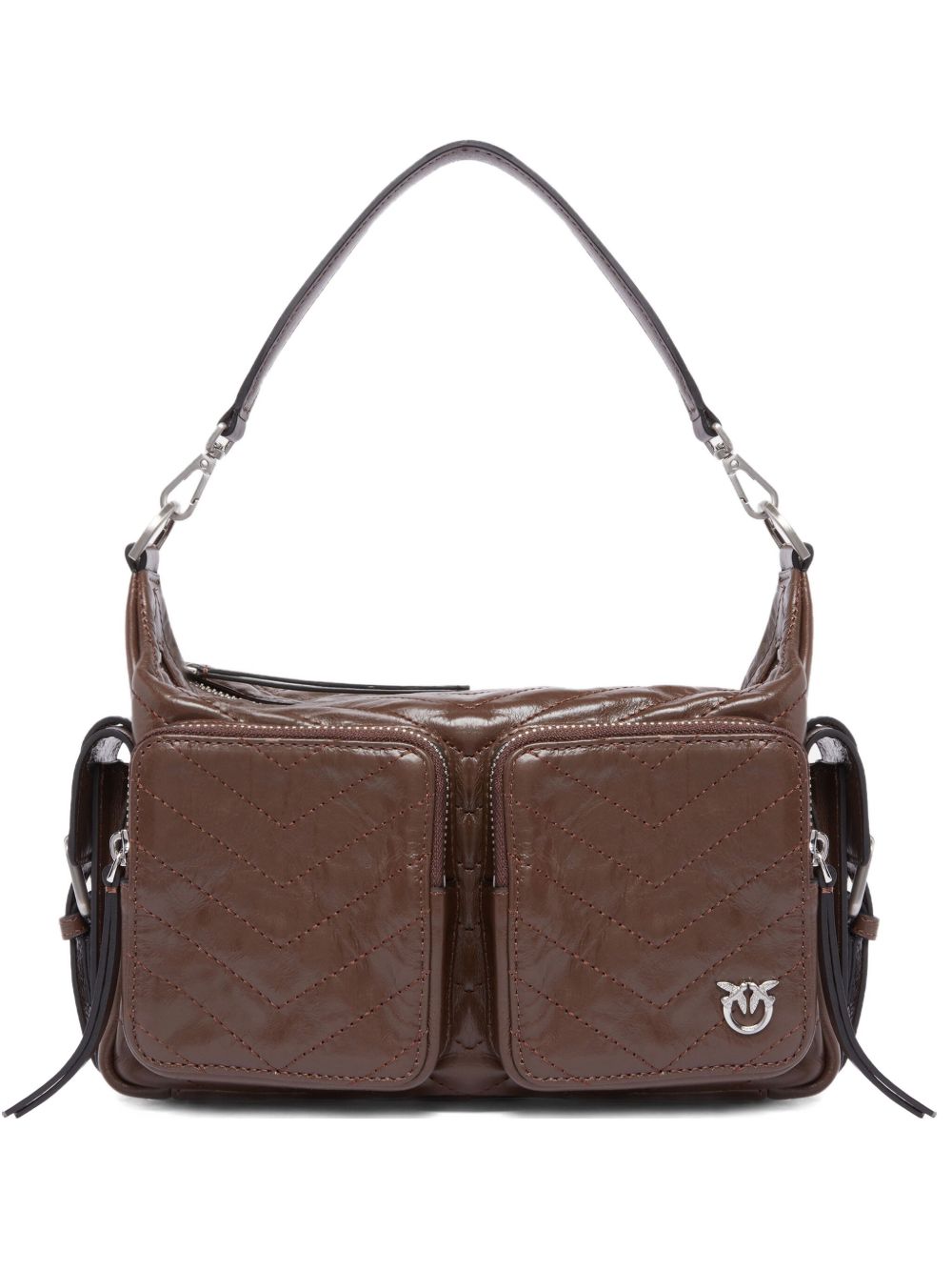 PINKO Chic Leather Shoulder Handbag