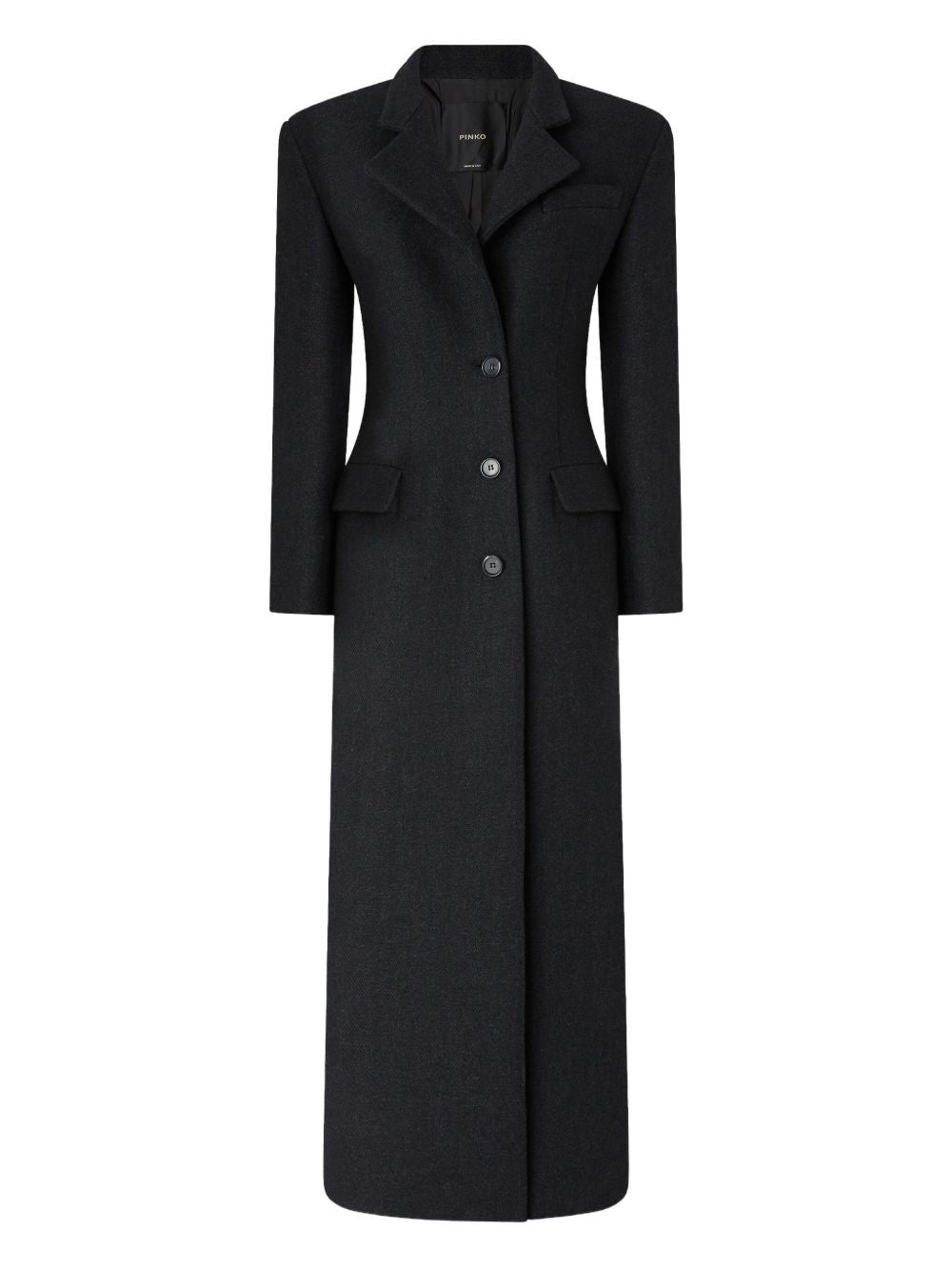 PINKO Classic Lapel Long Jacket for Women