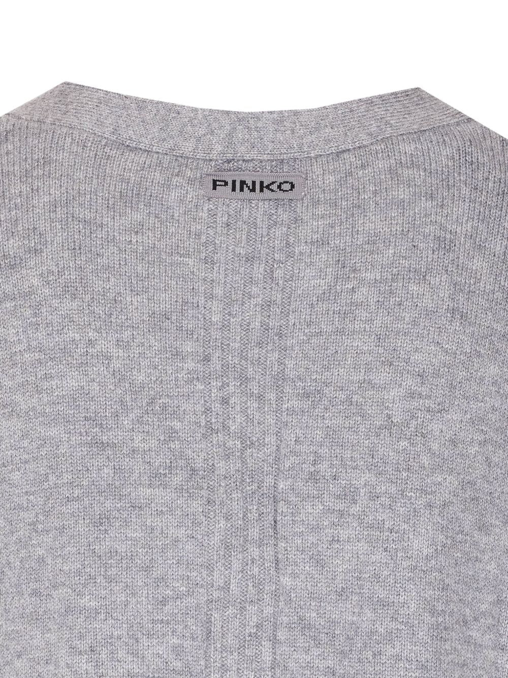 PINKO Stylish Merino Wool and Cashmere Long Cardigan
