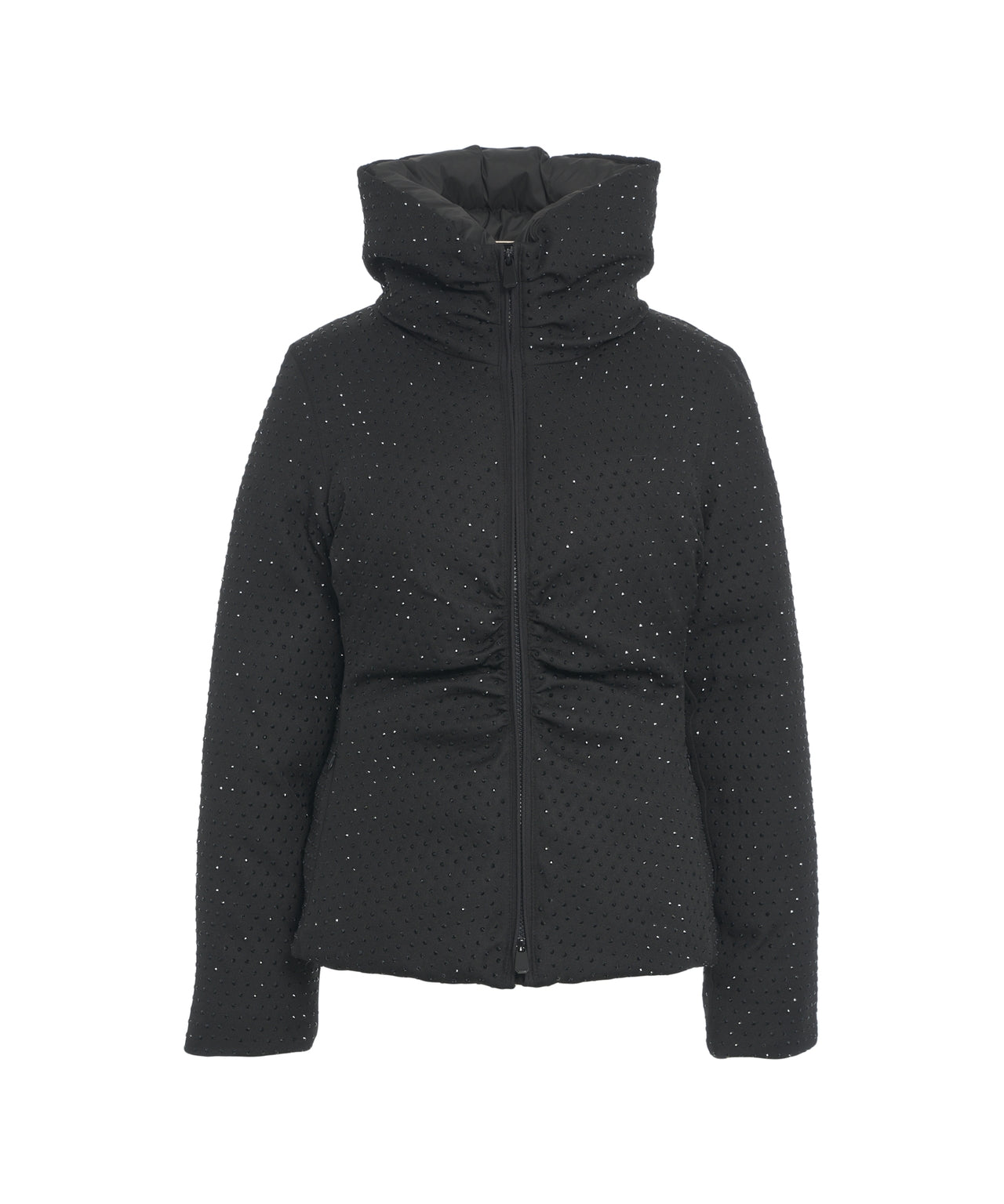 PINKO Luxurious Down Jacket with Strass Details