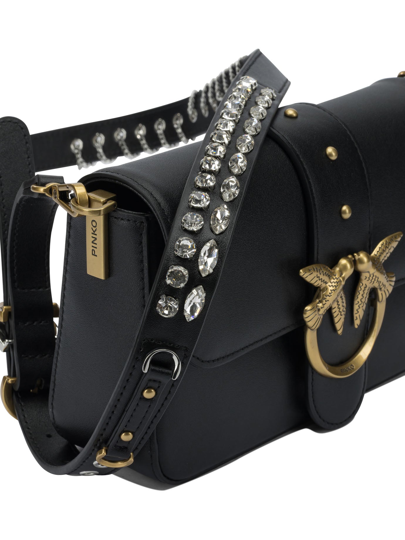 PINKO Elegant Mini Shoulder Handbag - 22 cm Width